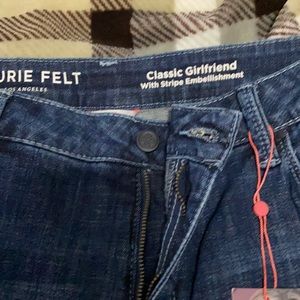 Laurie Felt Embellished Stripe girlfriend Jeans Indigo